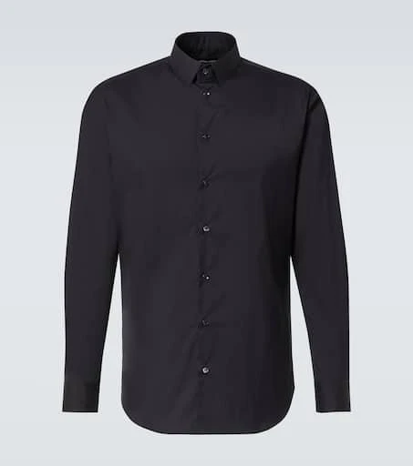 Giorgio Armani Cotton-blend poplin shirt 1