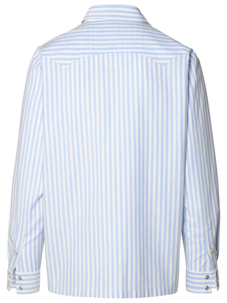 Palm Angels Palm Angels Light Blue Cotton Shirt 3