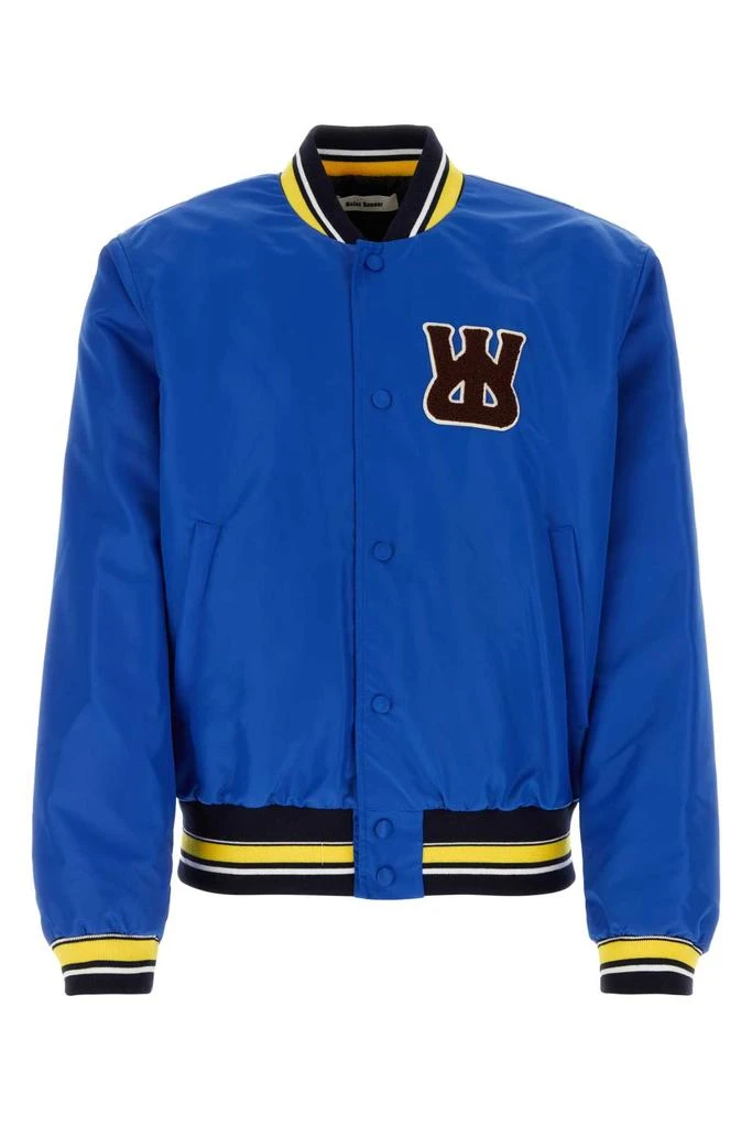 WALES BONNER Electric Blue Nylon Sorbonne 56 Bomber Jacket 1
