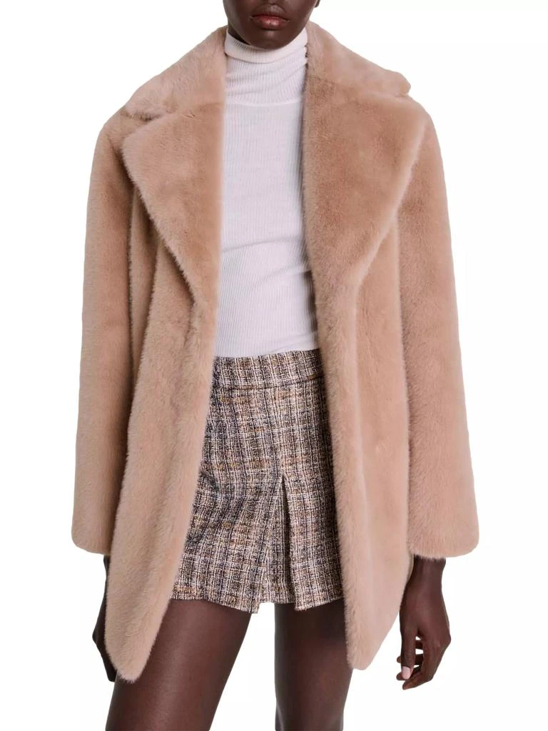 Maje Faux Fur Coat 2