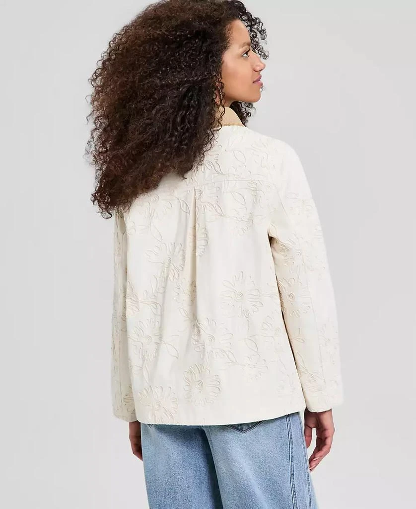 And Now This Women
s Cotton Embroidered Barn Jacket, Macy
s Exclusive 4