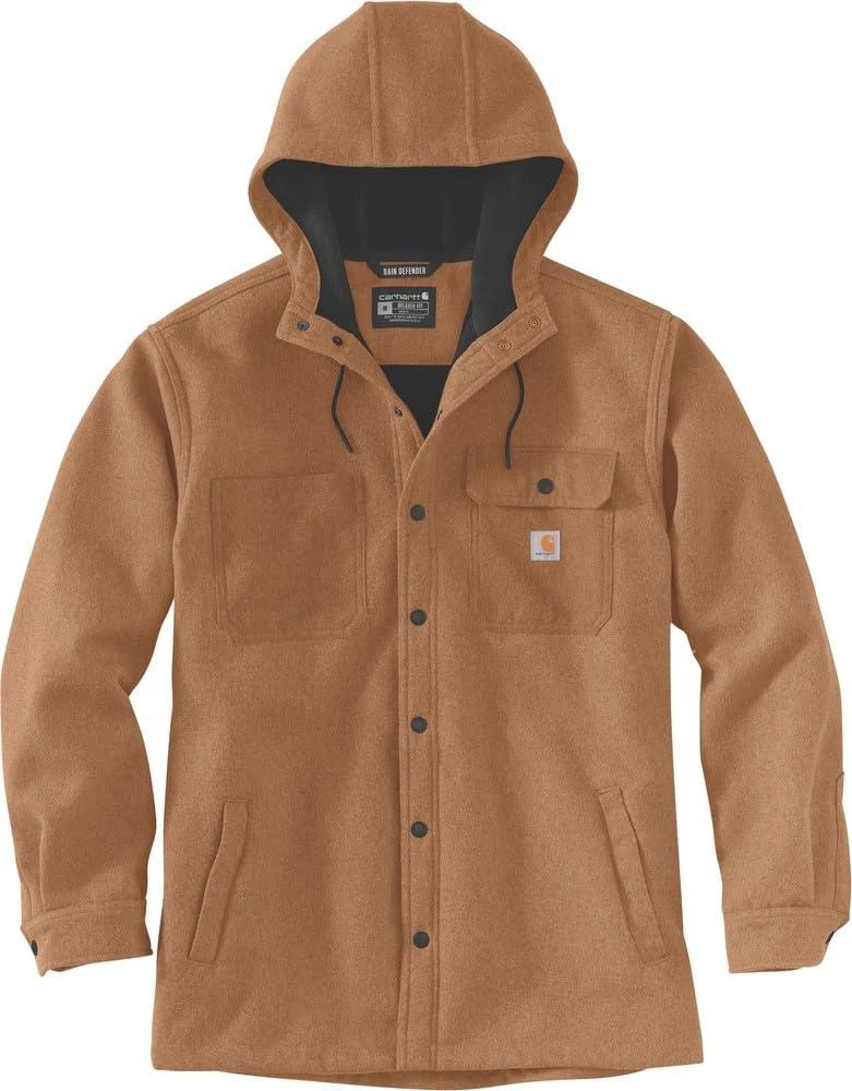 Carhartt Carhartt Men's 105022 Rain Defender® Relaxed Fit Heavyweight Hooded Shi 4