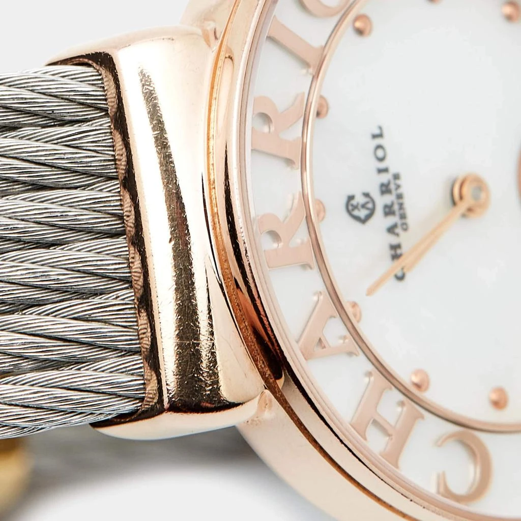 Charriol Charriol Mother Of Pearl Gold Plated And Stainless Steel St-Tropez ST30PC.560.014 Women's Wristwatch 30 mm 9