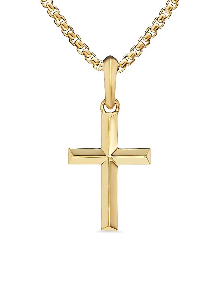 David Yurman Cross Pendant in 18K Yellow Gold, 24MM 4
