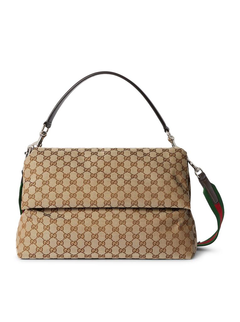 Gucci GG SHOULDER BAG WITH WEB DETAIL MEDIUM SIZE