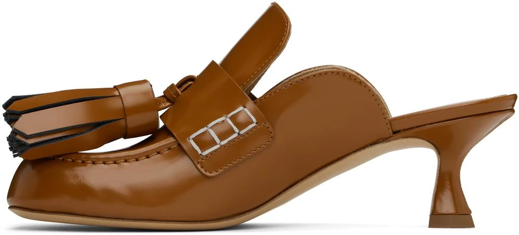 JW Anderson Tan Tassel Leather Mules 3
