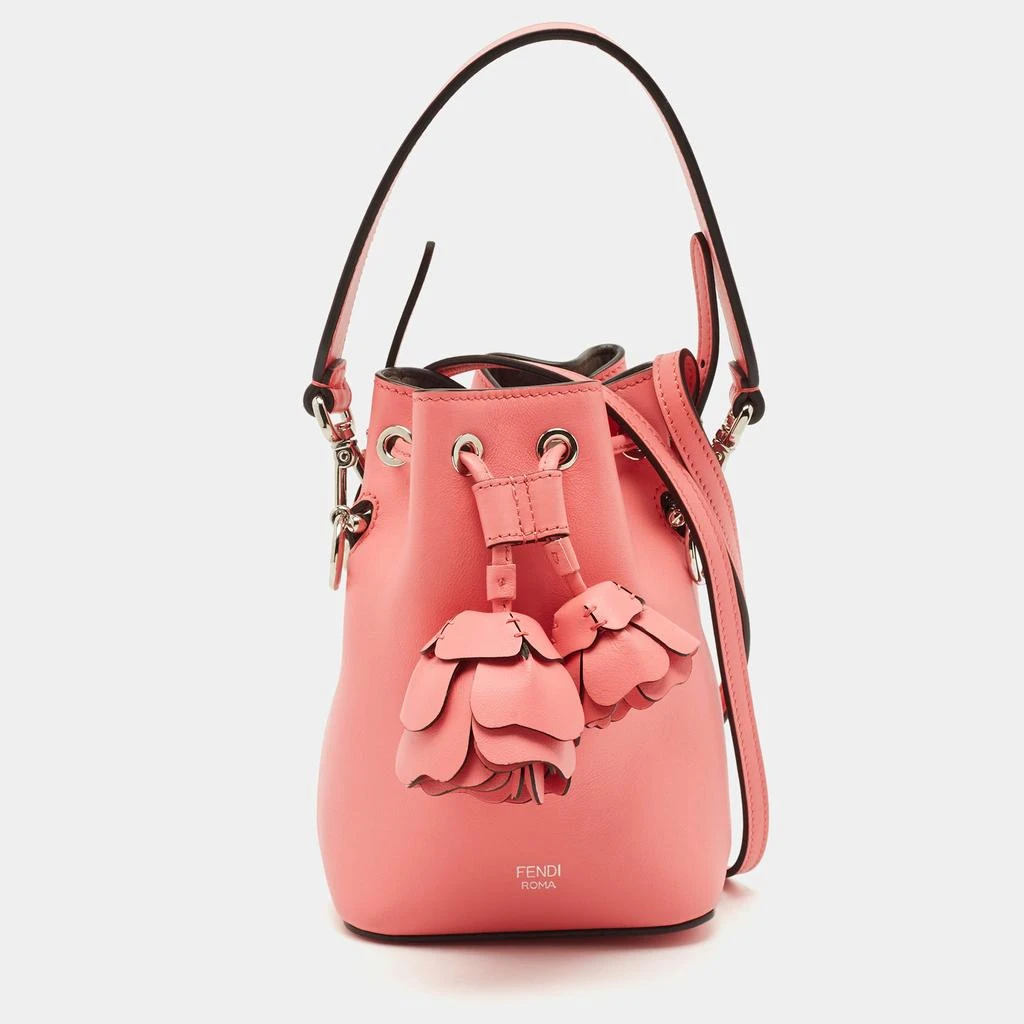 Fendi Mon Tresor Mini Bucket Bag Pink Shop Fendi Pink Leather Mini