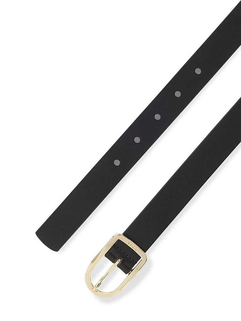 Hugo Boss Leather Belt with Gold-Tone Buckle 3