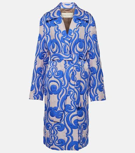 Dries Van Noten Quilted wrap coat 1