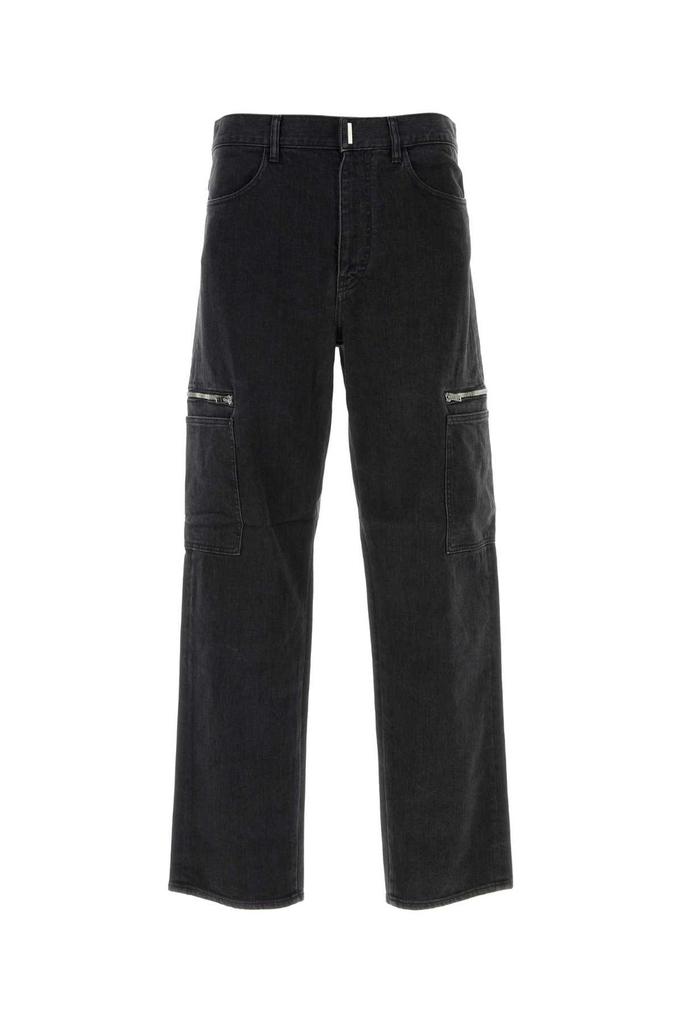ジバンシィ Givenchy Cotton Jeans Men's luxury jeans - Givenchy Black Cotton Stretch Jeans