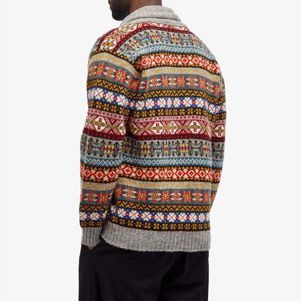 Jamiesons of Shetland Jamieson's of Shetland Fair Isle Shawl Collar Cardigan 3