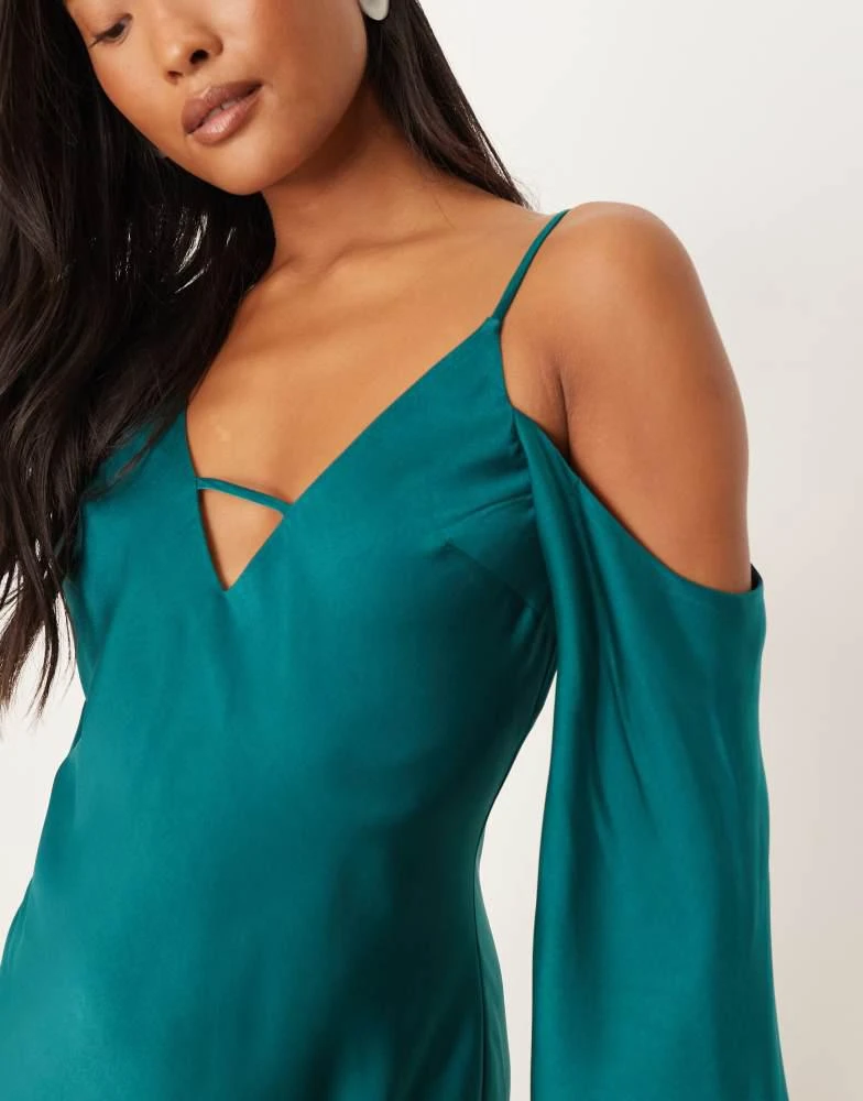 meshki blue dress off shoulder MESHKI