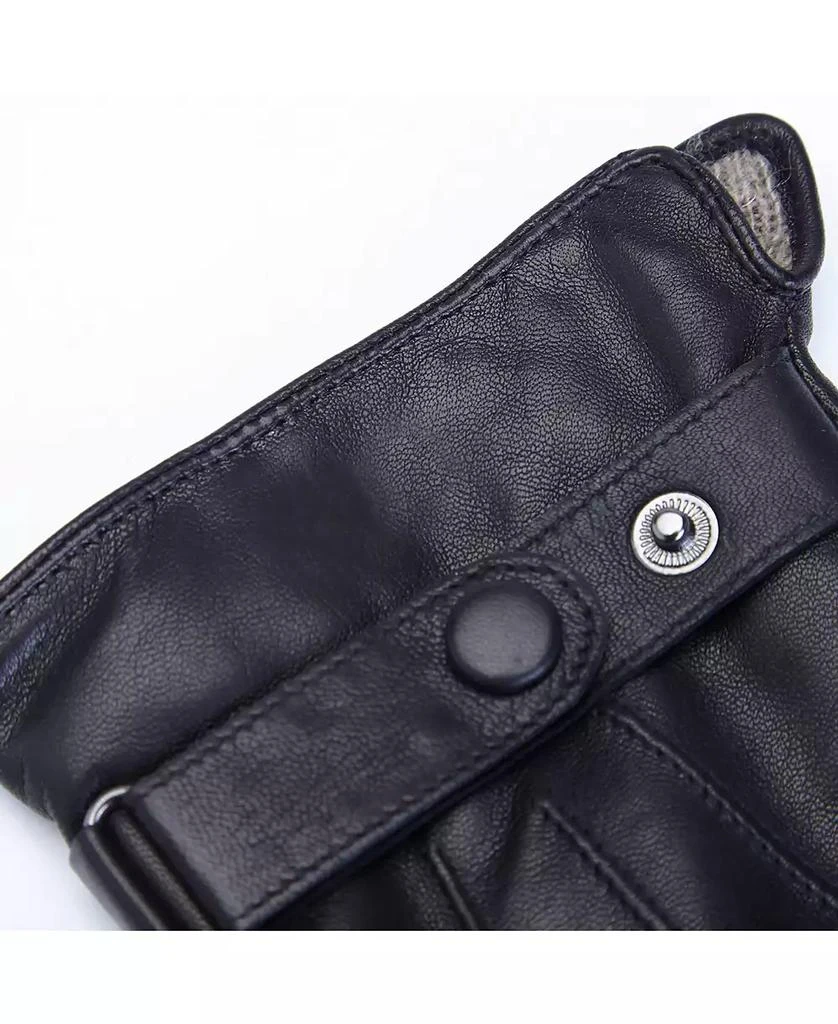ROYCE New York Lambskin Men's Touchscreen Cashmere Gloves 3