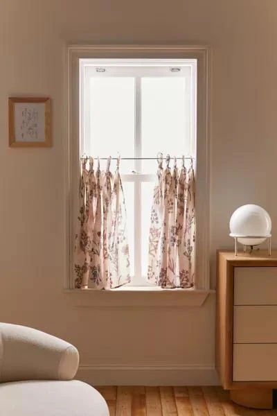 Urban Outfitters Printed Café Curtain - Set Of 2 1