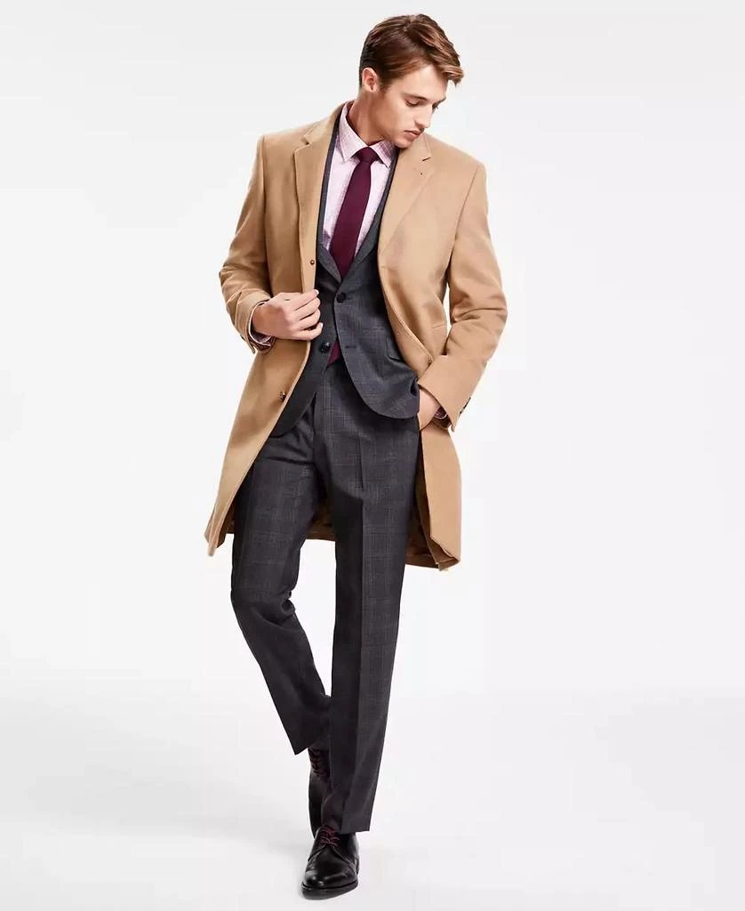 Michael Kors Men's Classic Fit Luxury Wool Cashmere Blend Overcoats 1