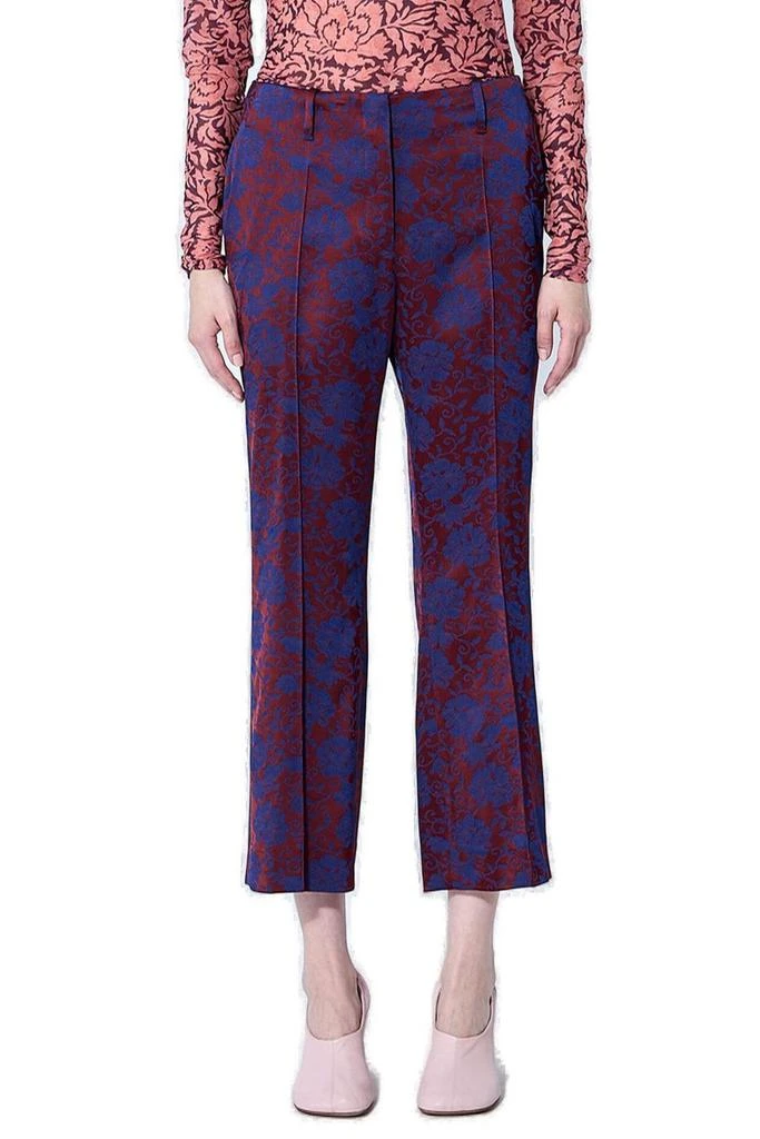 Dries Van Noten Dries Van Noten Jacquard Cropped Pants from Cettire