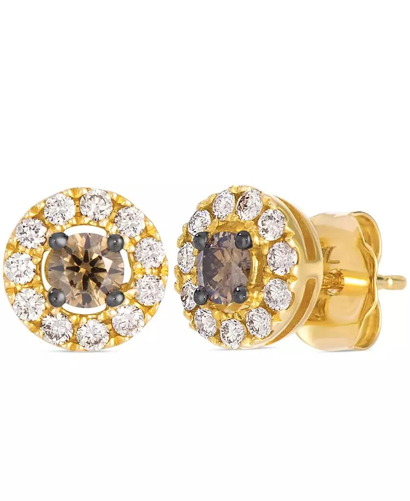 Le Vian Chocolate Diamond (1/4 ct. t.w.) 
Nude Diamond (1/4 ct. t.w.) Earrings in 14k Honey Gold 2