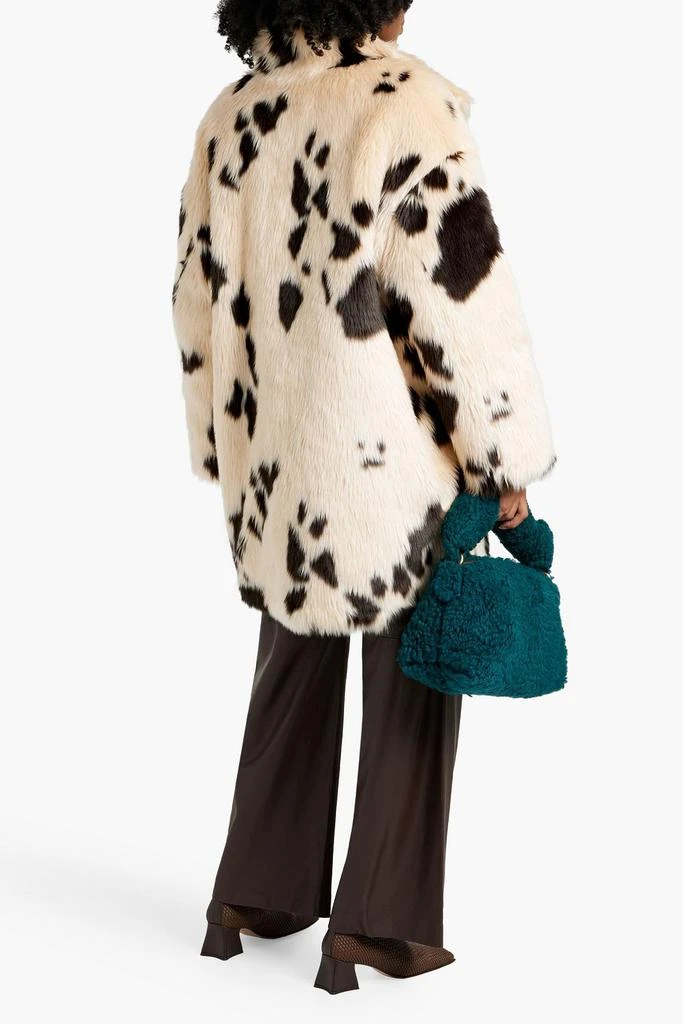 STAND STUDIO Doona printed faux fur coat 3