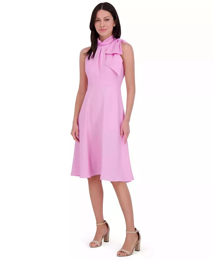 Eliza J Petite Bow Halter Midi Dress 1