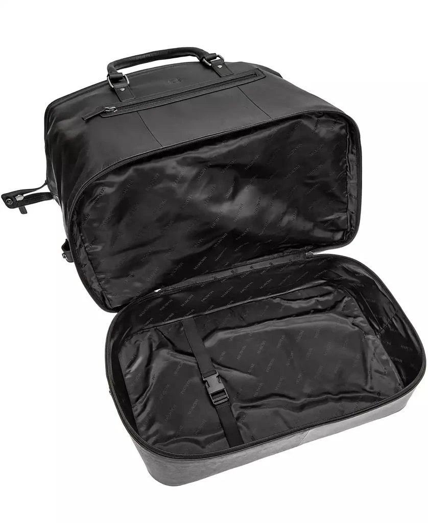 Mancini Leather Goods Men's Buffalo Double Compartment Duffle Bag 5