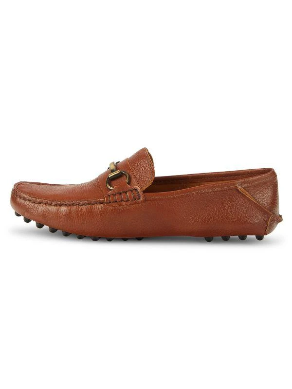 Saks Fifth Avenue Fold Leather Bit Loafers 4