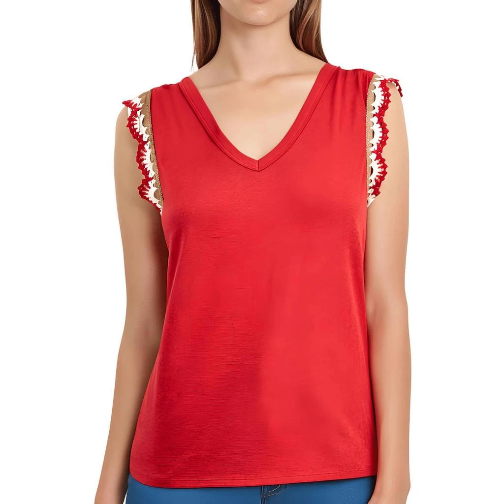 Nautica Jeans Co. Womens Crochet Cotton Tank Top 2
