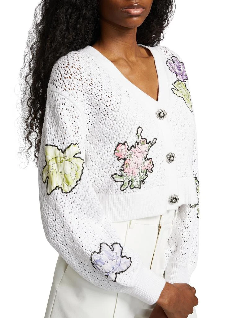 Cinq à Sept Opal Embroidered Cardigan 4