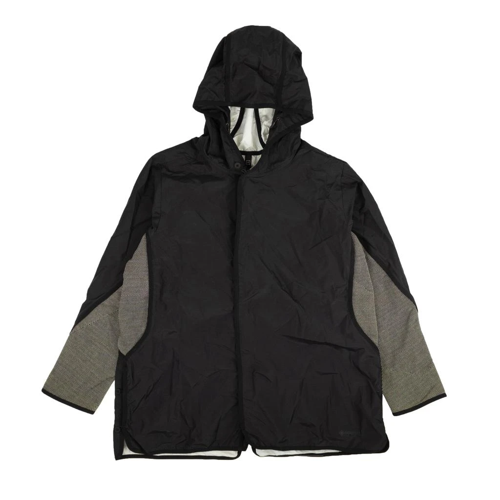 Byborre Byborre Black Hooded Hg5 Knit Sides Jacket 1