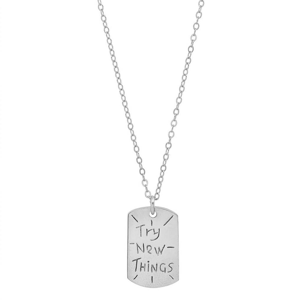 Jessica Elliot Jessica Elliot - Women
s Sterling "Resolutions we can all keep" Dogtags Max Necklace