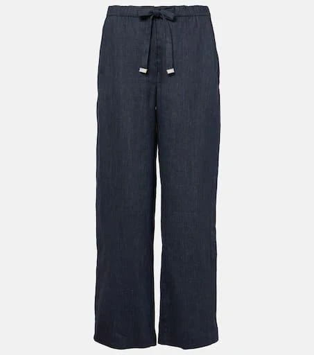 Max Mara Aris linen-blend straight pants 1