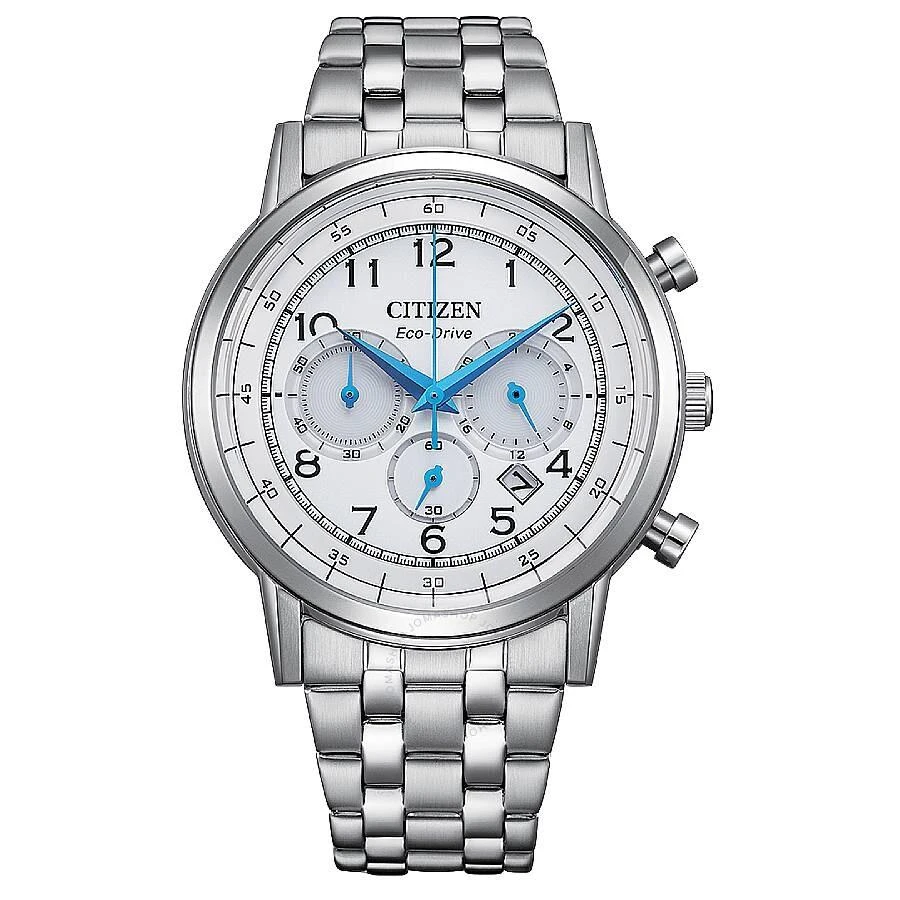 Citizen Eco-Drive Chronograph White Dial Men's Watch CA4630-53A 1