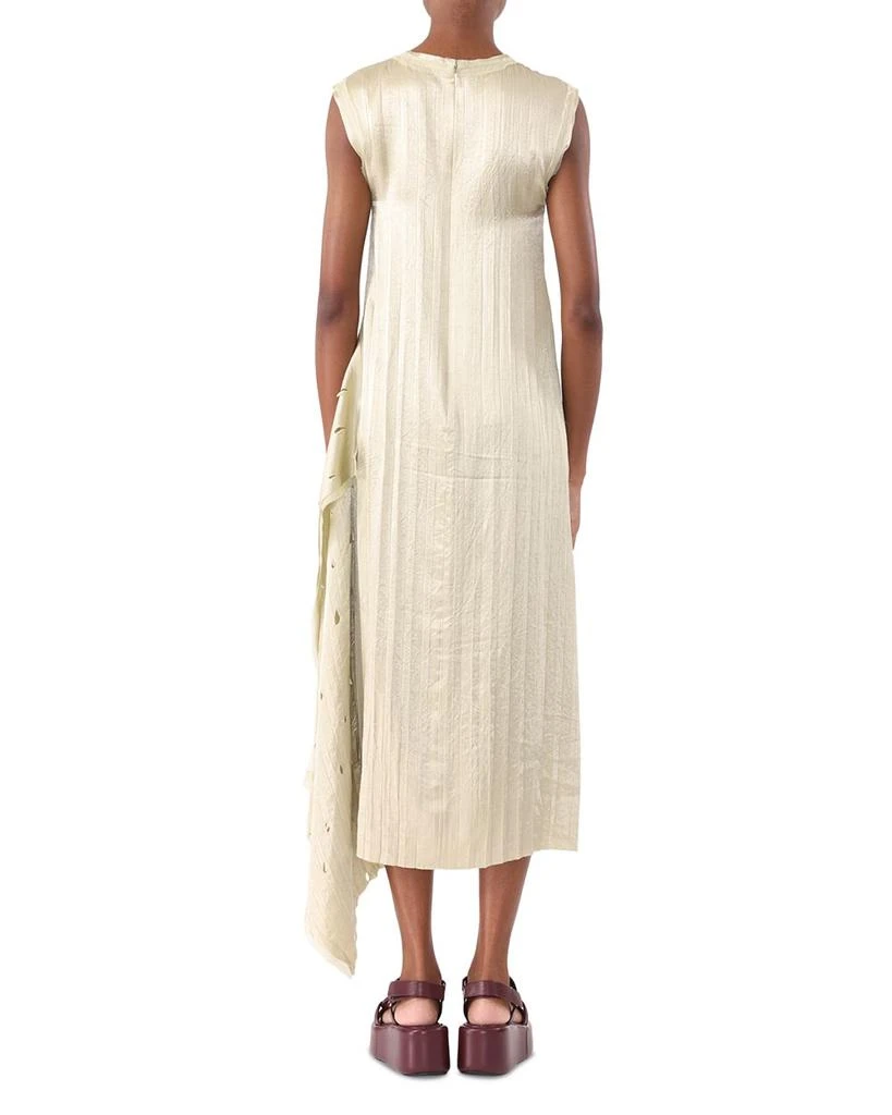 Jason Wu Crinkled Satin Open Pleat Dress 3