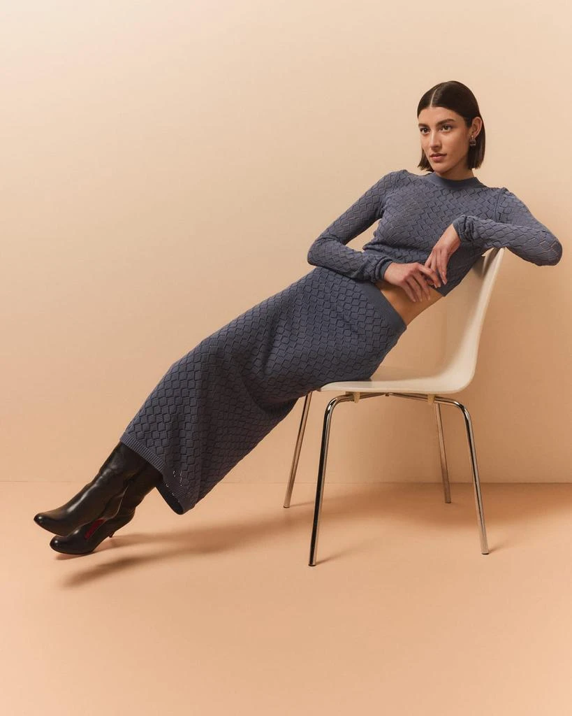 A.L.C. Addison Pointelle Knit Skirt 2