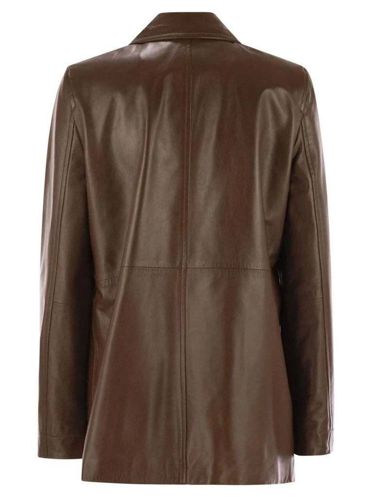 Max Mara Tolmin - Nappa Leather Jacket With Belt 2