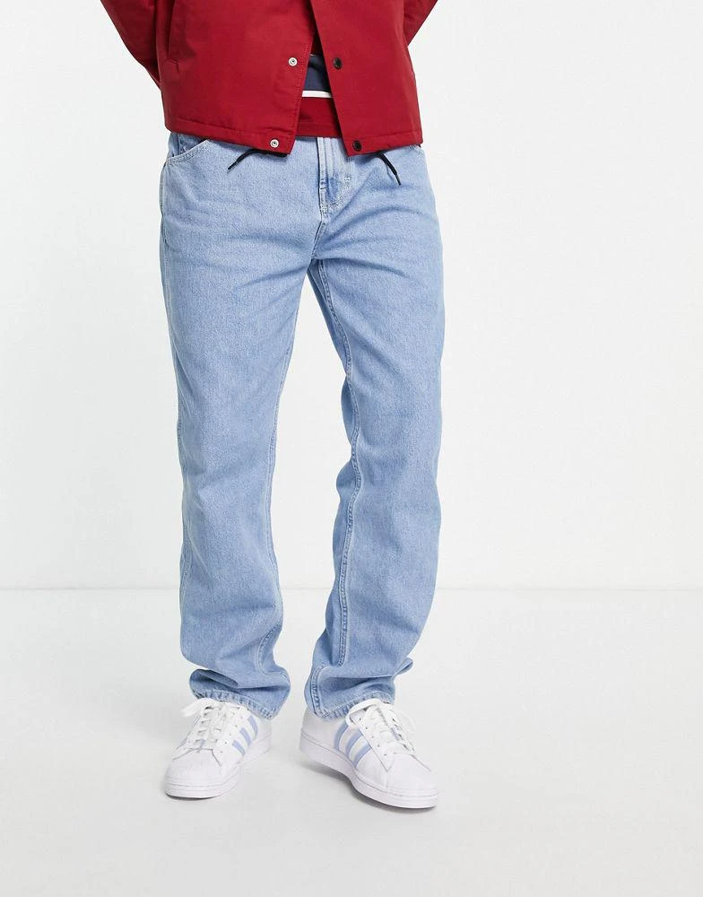 DICKIES Dickies houston regular fit denim jeans in light blue 4