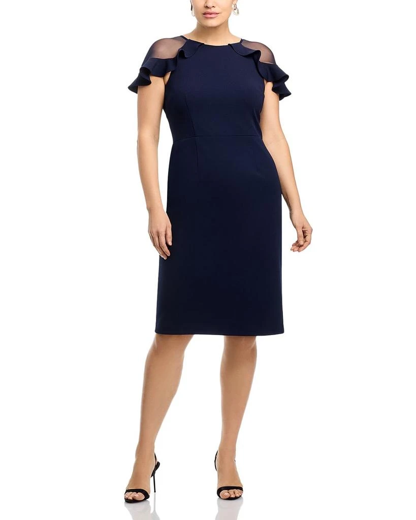 Eliza J Ruffle Sleeve Cocktail Dress 3