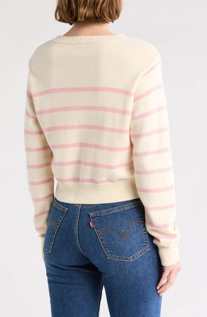 Melrose and Market Stripe Knit Pullover 2