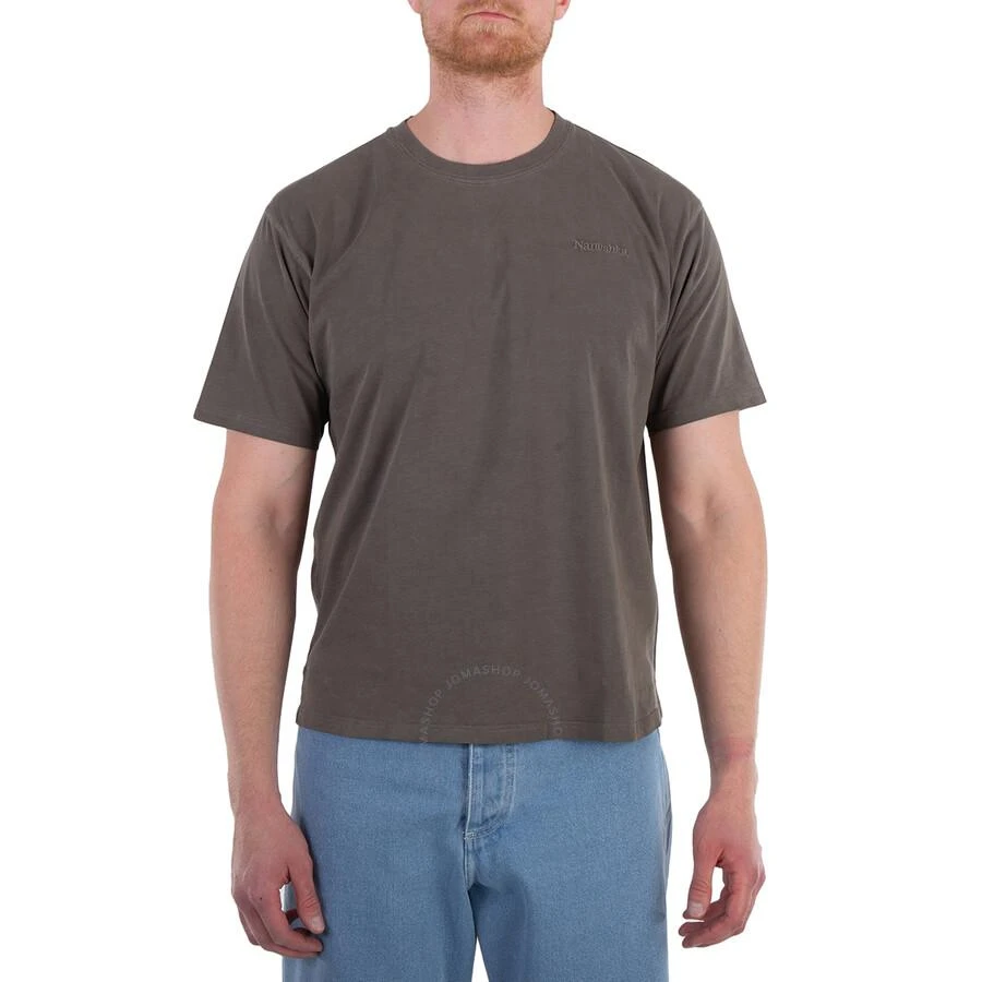 Nanushka Asphalt Reece Logo Cotton T-Shirt 1