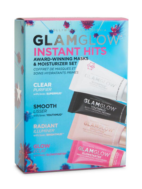 Glamglow 4-Piece Instant Hits Face Mask & Moisturizer Set