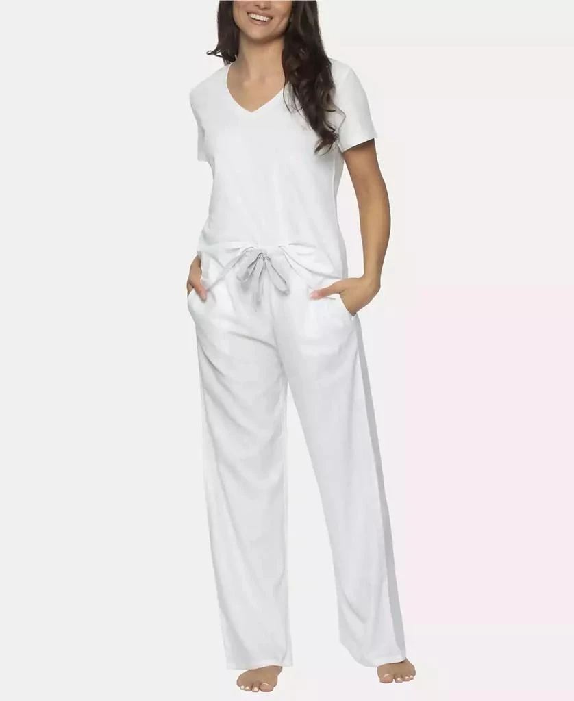 Felina Women's Mirielle 2 Pc. Short Sleeve Pajama Set 3