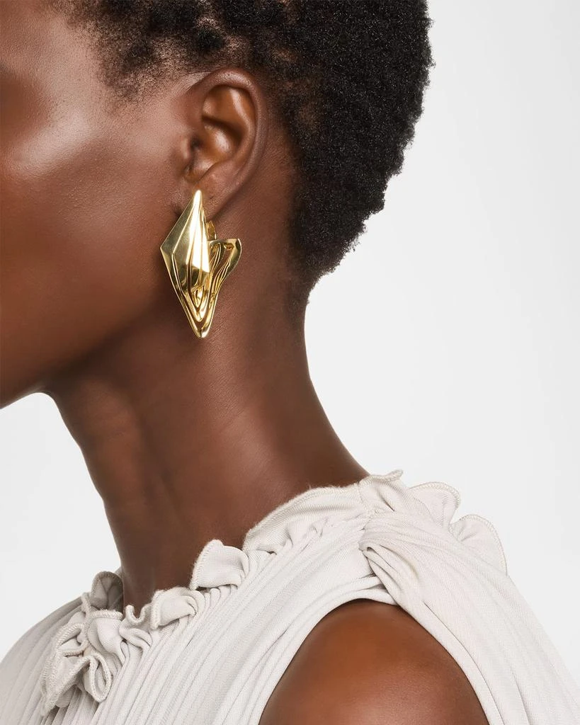 Dries Criel 18K Yellow Gold Large Dali Earrings 2