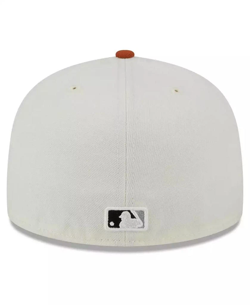 New Era Men's Cream, Orange Boston Red Sox 59FIFTY Fitted Hat 3