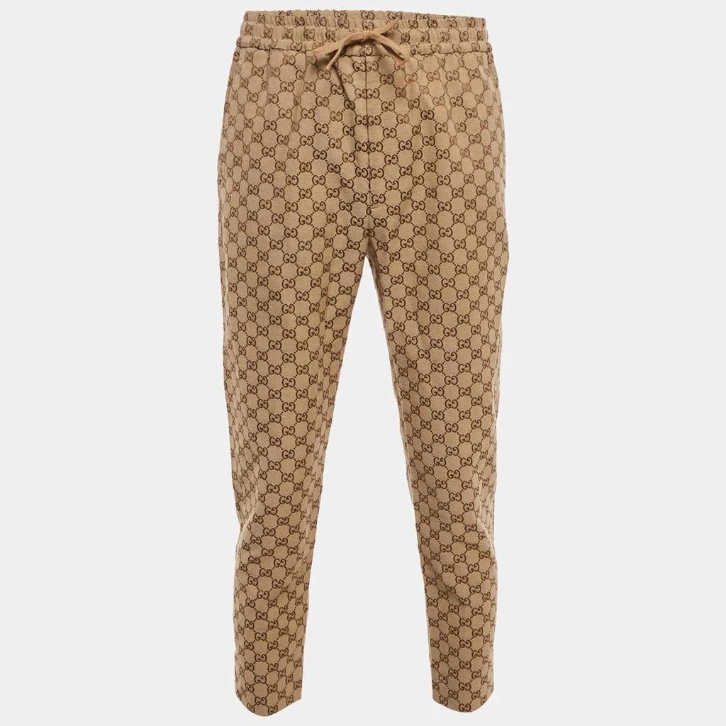 Gucci Gucci Brown GG Jacquard Canvas Track Pants M 1