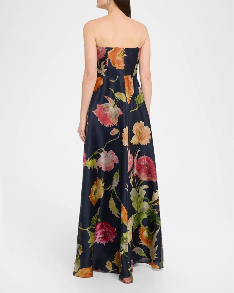 short floral a line dress carolina herrera print a-line dress – styling fabulous consignment boutique main image 1