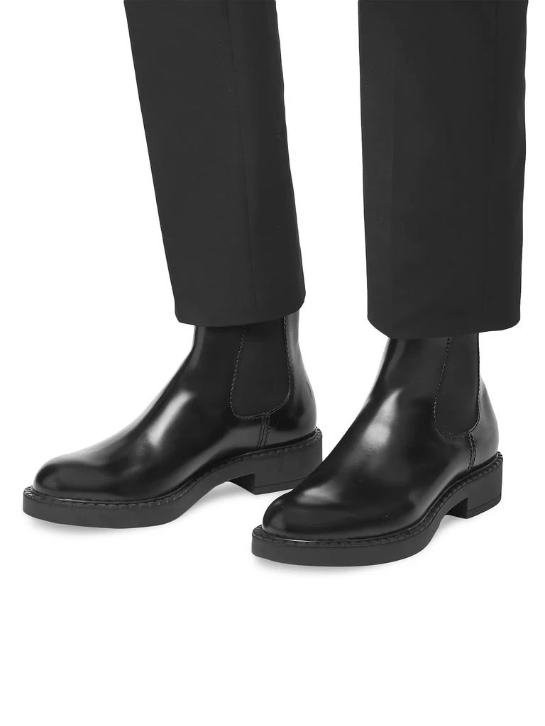 Prada Brushed Leather Chelsea Boots 3
