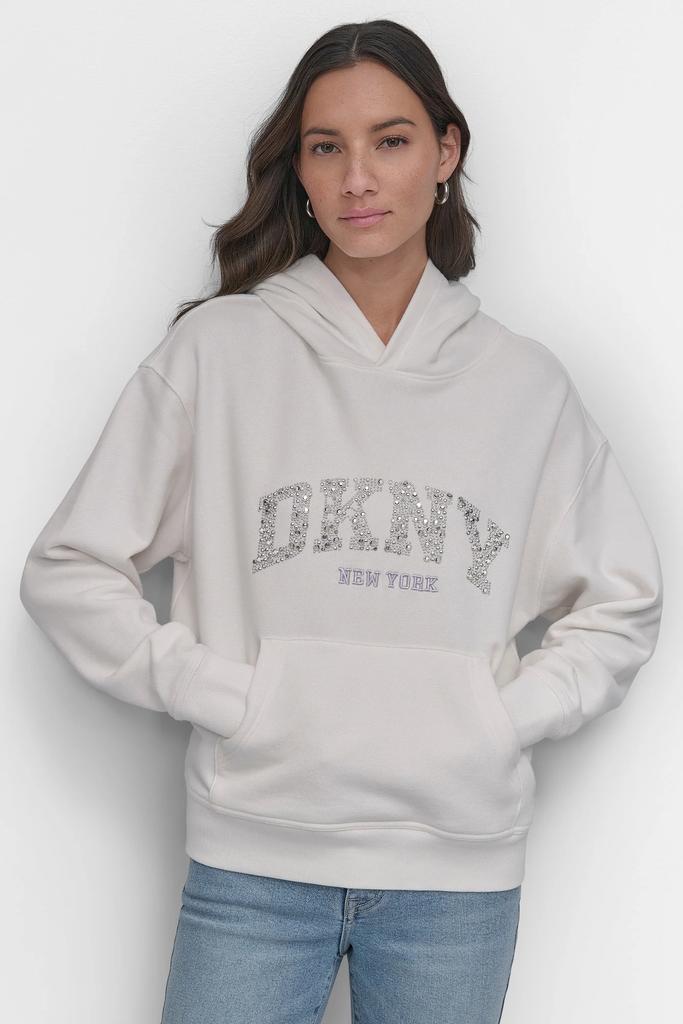 DKNY DKNY ARCHED DOME STUD SWEATSHIRT