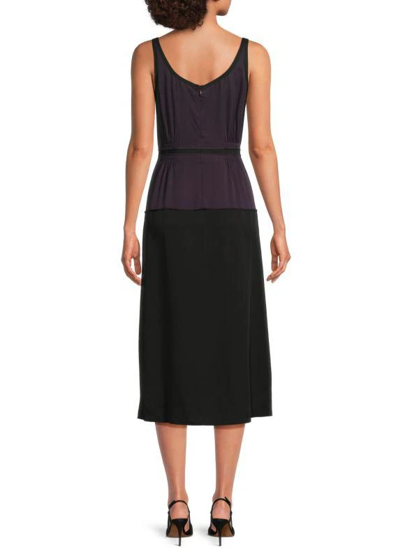 Silk Peplum Midi-Dress  On Sale Now with Up to 83% Off | Discover  Exclusive Deals & Savings at BeyondStyle  Authentic Theory women's  apparel|fit & flare|women's|dresses|Women's with Limited-Time Discounts,  Free Shipping,