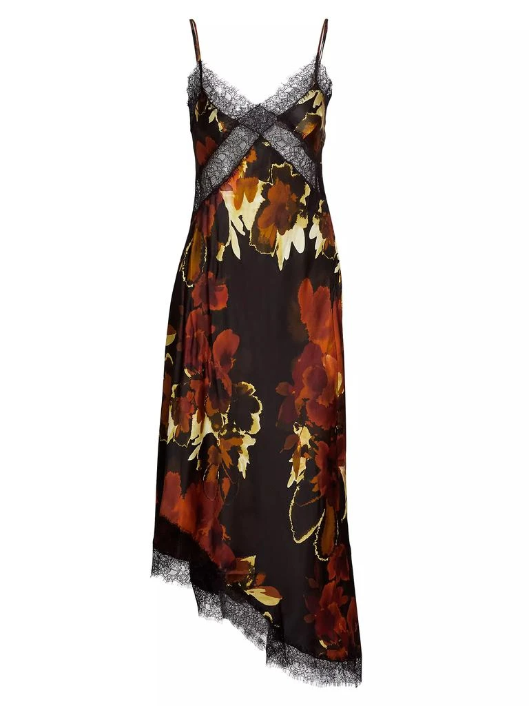 Nicholas the Label Juliette Lace-Trimmed Floral Midi-Dress 1