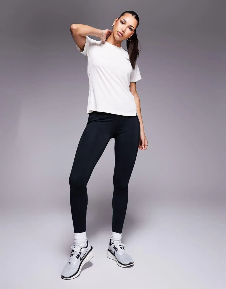 The North Face The North Face Training Flex logo t-shirt in off white 2