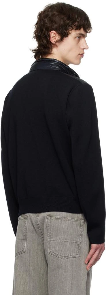 Moncler Navy Padded Wool Zip-Up Down Jacket 3